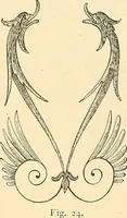 An illustration from Étude des ornements : première partie : dauphins-écailles-bucrânes-grecques-guirlandes-flots grecs (1896)
