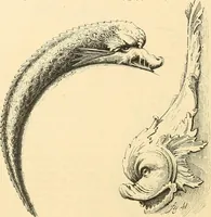 An illustration from Étude des ornements : première partie : dauphins-écailles-bucrânes-grecques-guirlandes-flots grecs (1896)