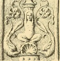An illustration from Étude des ornements : première partie : dauphins-écailles-bucrânes-grecques-guirlandes-flots grecs (1896)