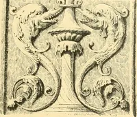 An illustration from Étude des ornements : première partie : dauphins-écailles-bucrânes-grecques-guirlandes-flots grecs (1896)