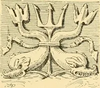 An illustration from Étude des ornements : première partie : dauphins-écailles-bucrânes-grecques-guirlandes-flots grecs (1896)