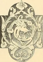 An illustration from Étude des ornements : première partie : dauphins-écailles-bucrânes-grecques-guirlandes-flots grecs (1896)