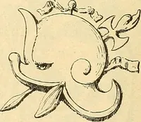 An illustration from Étude des ornements : première partie : dauphins-écailles-bucrânes-grecques-guirlandes-flots grecs (1896)