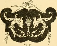 An illustration from Étude des ornements : première partie : dauphins-écailles-bucrânes-grecques-guirlandes-flots grecs (1896)