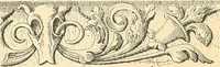 An illustration from Étude des ornements : première partie : dauphins-écailles-bucrânes-grecques-guirlandes-flots grecs (1896)