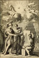 An illustration from Turris Babel, sive Archontologia qua Primo Priscorum post diluvium hominum vita, mores rerumque gestarum magnitudo, Secundo Turris fabrica civitatumque extructio, consusio linguarum, inde gentium transmigrationis... (1679)