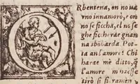 An illustration from [Tutte le opere del famosissimo Ruzante : di nuovo con somma diligenza rivedute, et corrette : et aggiuntovi un sonnetto et una canzone dell'istesso autore .. (1584)