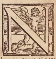 An illustration from [Tutte le opere del famosissimo Ruzante : di nuovo con somma diligenza rivedute, et corrette : et aggiuntovi un sonnetto et una canzone dell'istesso autore .. (1584)
