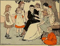 An illustration from Two little southern sisters and their garden plays (1919)
