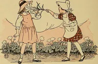 An illustration from Two little southern sisters and their garden plays (1919)