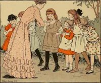 An illustration from Two little southern sisters and their garden plays (1919)