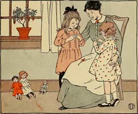 An illustration from Two little southern sisters and their garden plays (1919)