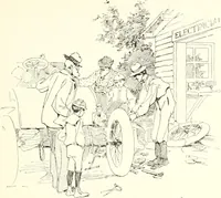 An illustration from Two thousand miles on an automobile; being a desultory narrative of a trip through New England, New York, Canada, and the West (1902)