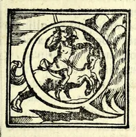 An illustration from Tyberiadis : D. Bartoli de Saxoferrato, ivrisconsultorvm omnivm facilè principis, tractatus de fluminibus tripertitus (1576)