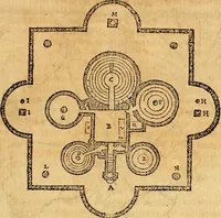 An illustration from Tychonis Brahe Dani Epistolarvm astronomicarvm libri. (1596)