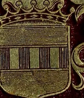 An illustration from Typicus hieropolitarcha, in antitypo expressus, anno Christi eodem : quo Theodorus Adolphus Paderbornensis Antistes XXXXVI a suis rite inauguratus ista sua exhibebat insignia (1651)