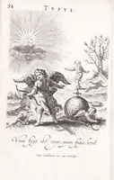 Picture 23 of 33 from Typus mundi, in quo eius calamitates et pericula nec non diuini, humanique amoris antipathia emblematice proponuntur (1627), leaf 100