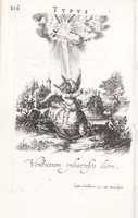 Picture 28 of 33 from Typus mundi, in quo eius calamitates et pericula nec non diuini, humanique amoris antipathia emblematice proponuntur (1627), leaf 124