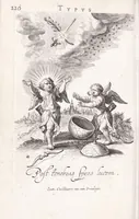 Picture 29 of 33 from Typus mundi, in quo eius calamitates et pericula nec non diuini, humanique amoris antipathia emblematice proponuntur (1627), leaf 128