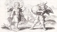 Picture 13 of 33 from Typus mundi, in quo eius calamitates et pericula nec non diuini, humanique amoris antipathia emblematice proponuntur (1627), leaf 60