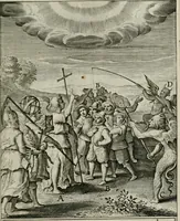 An illustration from Typus occasionis : in quo receptae commoda, neglectae verò incommoda, personato schemate proponuntur (1603)