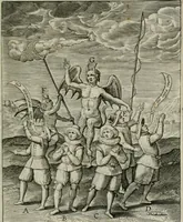An illustration from Typus occasionis : in quo receptae commoda, neglectae verò incommoda, personato schemate proponuntur (1603)