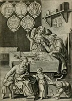 An illustration from Typus occasionis : in quo receptae commoda, neglectae verò incommoda, personato schemate proponuntur (1603)