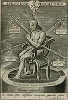 An illustration from Typus occasionis : in quo receptae commoda, neglectae verò incommoda, personato schemate proponuntur (1603)