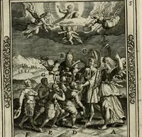 An illustration from Typvs occasionis : in qvo receptae commoda, neglectæ vero incommoda, personato schemate proponvntvr. Non sine privilegio (1600)