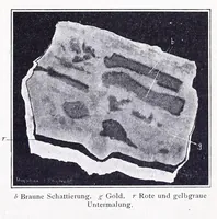 Picture 4 of 7 from Über die Maltechnik der Alten : mit besonderer Berücksichtigung der römisch-pompejanischen Wandmalerei, nebst einer Anleitung zur mikroskopischen Untersuchung der Kunstwerke (1910), leaf 27