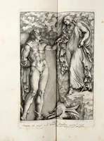 An illustration from Übrig gebliebene Merckzeichen von den römischen Antiquitäten und der Bild-Hauer-Kunst der Alten in Basso-relievo, nach den Marmolsteinern Originalien, so zu Rom in den Triumphbögen und alterfallenen Gebäuen, ingleichen im Capitolio, Palatien und Lustgärten groser Herren anzutreffen sind und viel herrliche zur Erläuterung der Röm: Historie, wie auch der Sitten und Gebräuche der Alten gehörige Sache[n] vor Augen stellen, nach ihrer eigentlichen Vollkommenheit in LXXX grossen Figuren (1642)