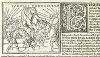 An illustration from Uitae Plutarchi Cheronei : nouissime post Jodocũ Badiũ Ascẽsium lõge diligentius repositae, maioreq[ue] diligẽtia castigatae, cũ copiosiore verioreq[ue] indice : necnon cũ Aemilij Probi vitis : una cũ figuris suis locis apte dispositis (1516)