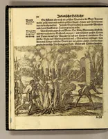 An illustration from Umbständige warhafftige Beschreibung der indianischen Ländern, so vor diesem von den Spaniern eingenommeu [sic] und verwüst worden .. (1665)