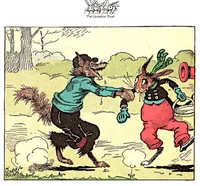 An illustration from UNCLE WIGGILY GOES SWIMMING -Bk18-BY HOWARD GARIS-GUNSTON CLASSICS (1919)
