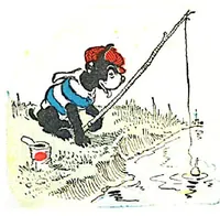 An illustration from UNCLE WIGGILY' S FISHING TRIP - Bk6-By HOWARD GARIS GUNSTON CLASSICS (1919)