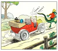 Picture 8 of 19 from UNCLE WIGGILY' S FUNNY AUTO - BK16- By HOWARD GARIS GUNSTON CLASSICS (1919), leaf 12