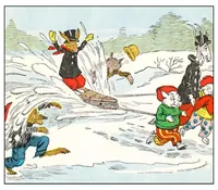 An illustration from UNCLE WIGGILY' S FUNNY AUTO - BK16- By HOWARD GARIS GUNSTON CLASSICS (1919)