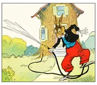 An illustration from UNCLE WIGGILY' S FUNNY AUTO - BK16- By HOWARD GARIS GUNSTON CLASSICS (1919)
