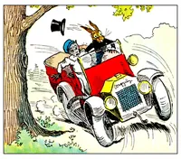 An illustration from UNCLE WIGGILY' S FUNNY AUTO - BK16- By HOWARD GARIS GUNSTON CLASSICS (1919)