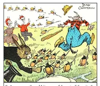 An illustration from UNCLE WIGGILY' S JUNE BUG FRIENDS - Bk7- By HOWARD GARIS - GUNSTON CLASSICS (1919)