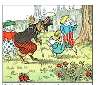 An illustration from UNCLE WIGGILY' S JUNE BUG FRIENDS - Bk7- By HOWARD GARIS - GUNSTON CLASSICS (1919)