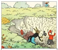 An illustration from UNCLE WIGGILY' S JUNE BUG FRIENDS - Bk7- By HOWARD GARIS - GUNSTON CLASSICS (1919)