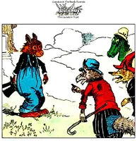 An illustration from UNCLE WIGGILY' S LAUGHING GAS BALLOONS-Bk20- By HOWARD R. GARIS - GUNSTON CLASSICS (1919)
