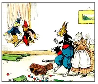 An illustration from UNCLE WIGGILY' S LAUGHING GAS BALLOONS-Bk20- By HOWARD R. GARIS - GUNSTON CLASSICS (1919)