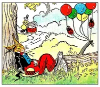 An illustration from UNCLE WIGGILY' S LAUGHING GAS BALLOONS-Bk20- By HOWARD R. GARIS - GUNSTON CLASSICS (1919)