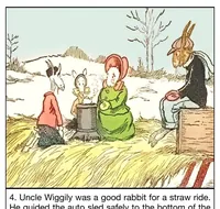 An illustration from UNCLE WIGGILY' S SNOW BALL RIDE-Bk33- By HOWARD GARIS GUNSTON CLASSICS (1919)