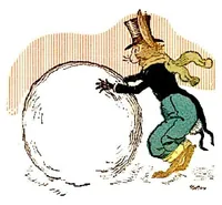 An illustration from UNCLE WIGGILY' S SNOW BALL RIDE-Bk33- By HOWARD GARIS GUNSTON CLASSICS (1919)
