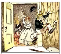 An illustration from UNCLE WIGGILY' S SNOW BALL RIDE-Bk33- By HOWARD GARIS GUNSTON CLASSICS (1919)