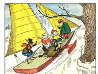 An illustration from UNCLE WIGGILY' S SNOW MAN -Bk 2- By HOWARD GARIS - GUNSTON CLASSICS (1919)