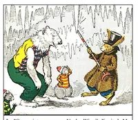 An illustration from UNCLE WIGGILY' S SNOW MAN -Bk 2- By HOWARD GARIS - GUNSTON CLASSICS (1919)
